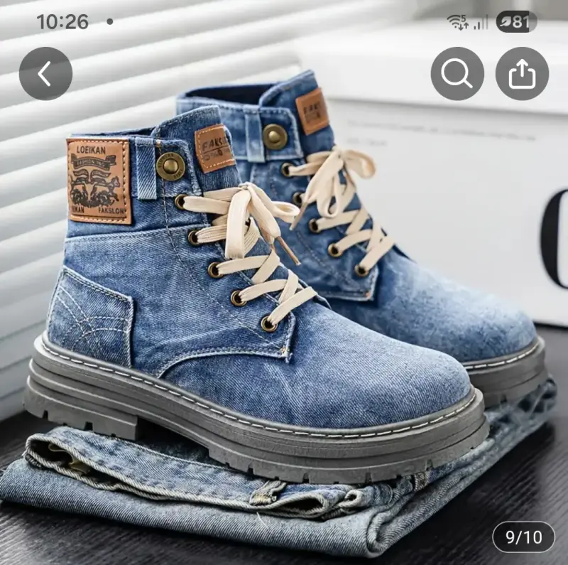 Botas denim casuales - 2