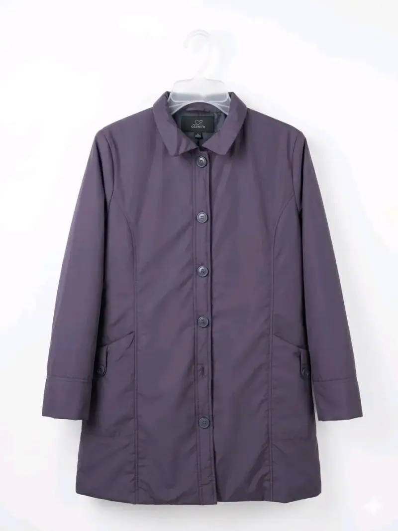 Abrigo morado para mujer - 1
