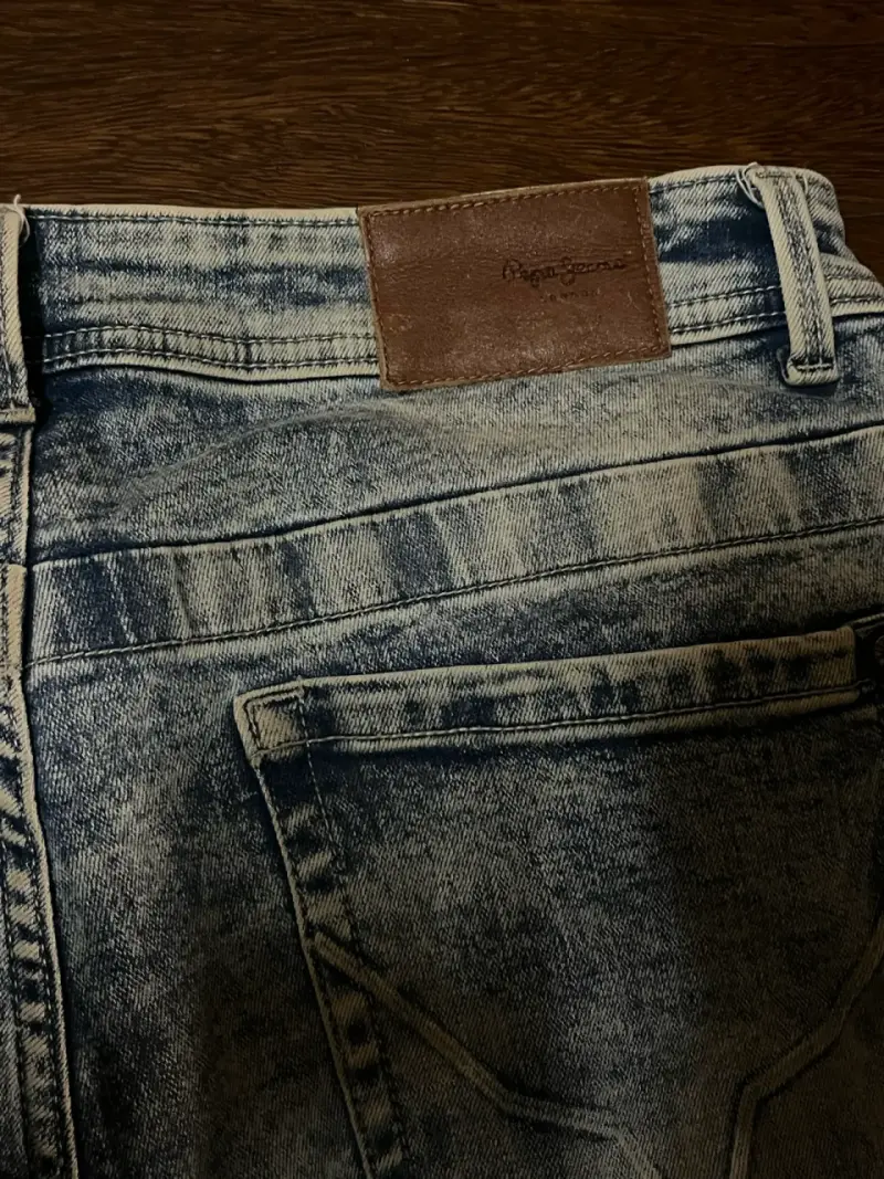 Jeans azul desgastado unisex - 2