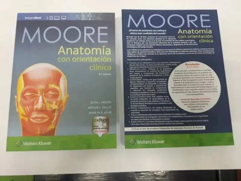 Libro Moore Anatomía Moore 8a edición - 1