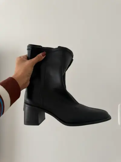 Botines negros elegantes HYM - miniatura 3