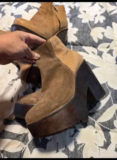 Botines marrones con plataforma - miniatura 2