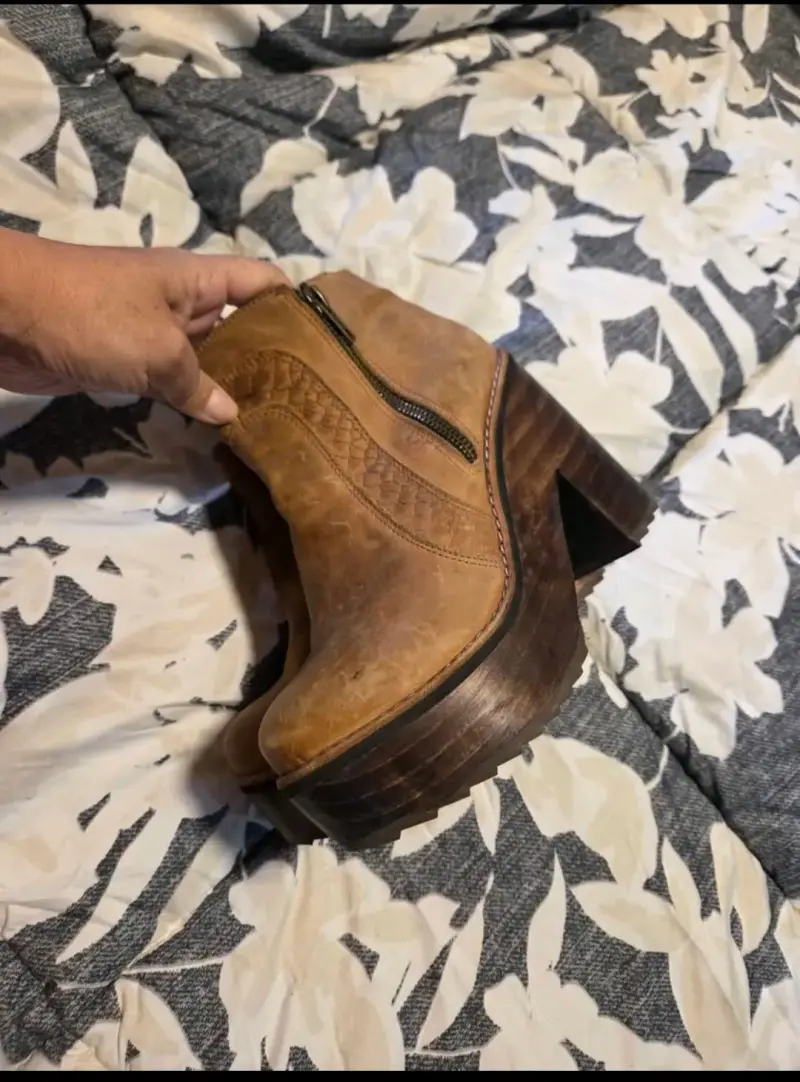 Botines marrones con plataforma - 4