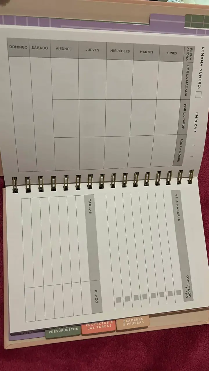 Planificador estilo minimalista - 2