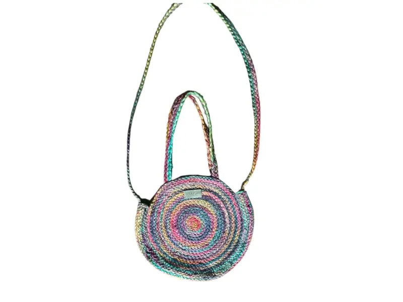 Cartera redonda multicolor - 1