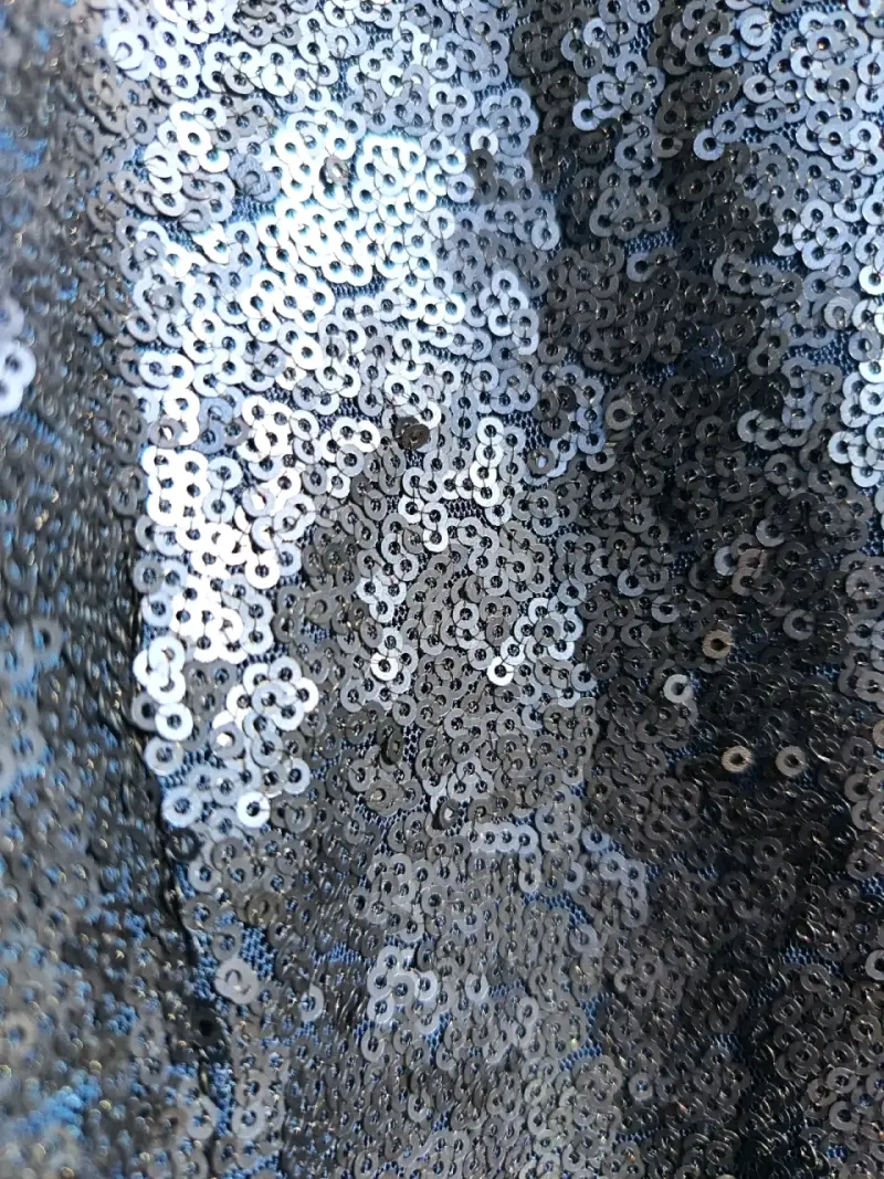 Vestido azul con lentejuelas - 3
