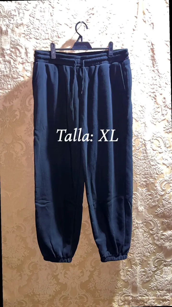 Pantalones deportivos negros XL shein