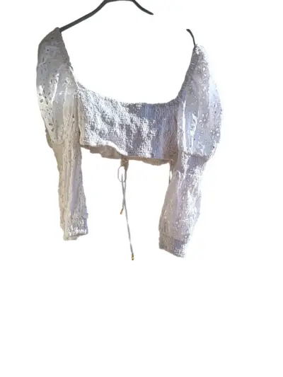 Blusa blanca bordada - miniatura 2