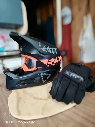 Casco enduro y motocross Leatt negro - miniatura 4