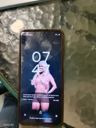 Teléfono Motorola azul - miniatura 2