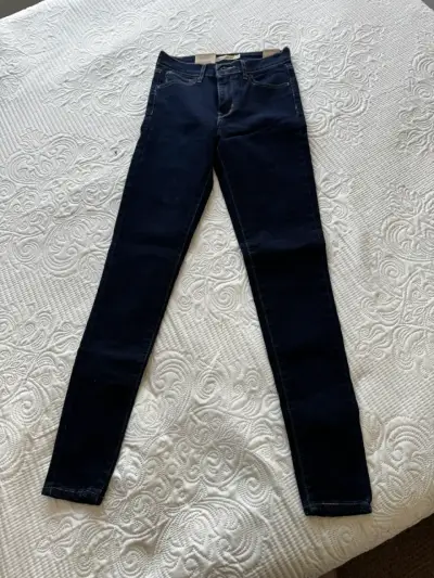 Jeans azul oscuro mujer - miniatura 1