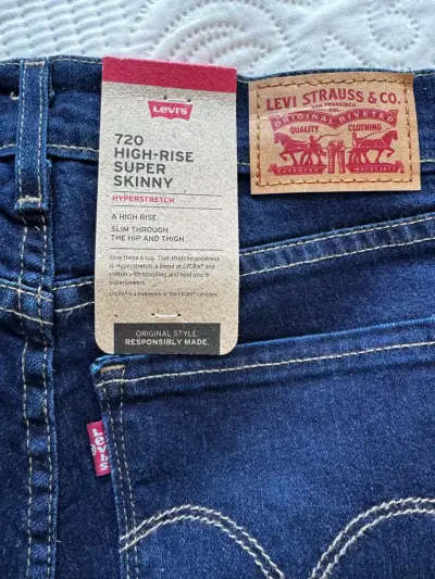 Jeans azul oscuro mujer - miniatura 5