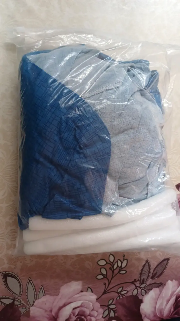 Funda de sofá azul 2 cuerpos