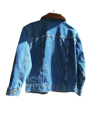 Chaqueta de mezclilla azul con forro - miniatura 2