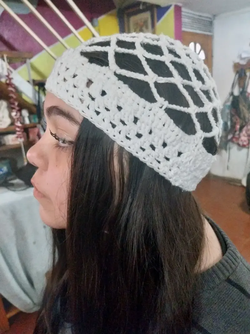 Gorro tejido a crochet - 1