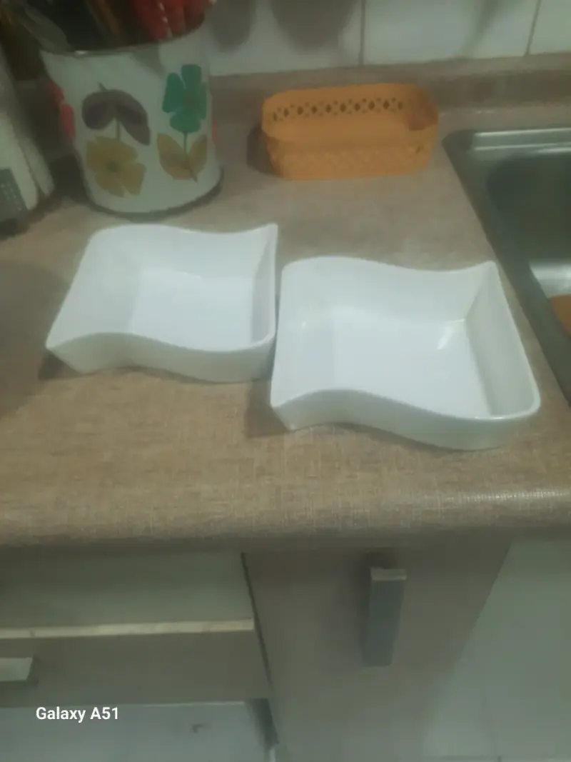 Set de loza blanca moderna - 2