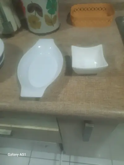 Set de loza blanca moderna - miniatura 3
