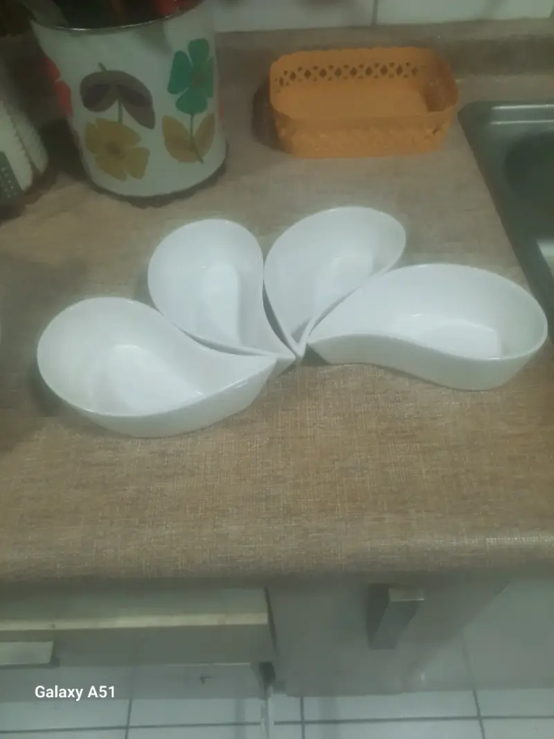 Set de loza blanca moderna - 4