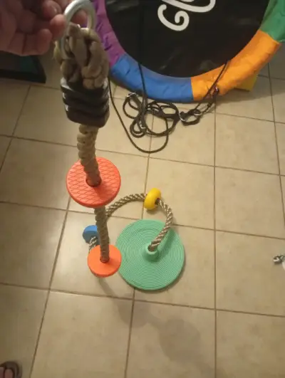 Columpio de cuerda con disco - miniatura 3