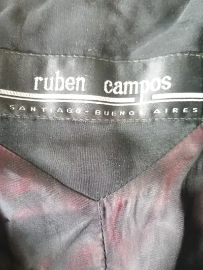 Blazer negro.,pespunte ,Rubén Campos - miniatura 2