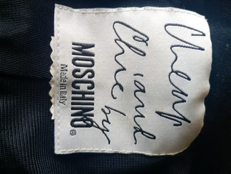 Chaqueta corta de terciopelo negrooriginal Moschin - 2