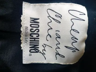 Chaqueta corta de terciopelo negrooriginal Moschin - miniatura 2