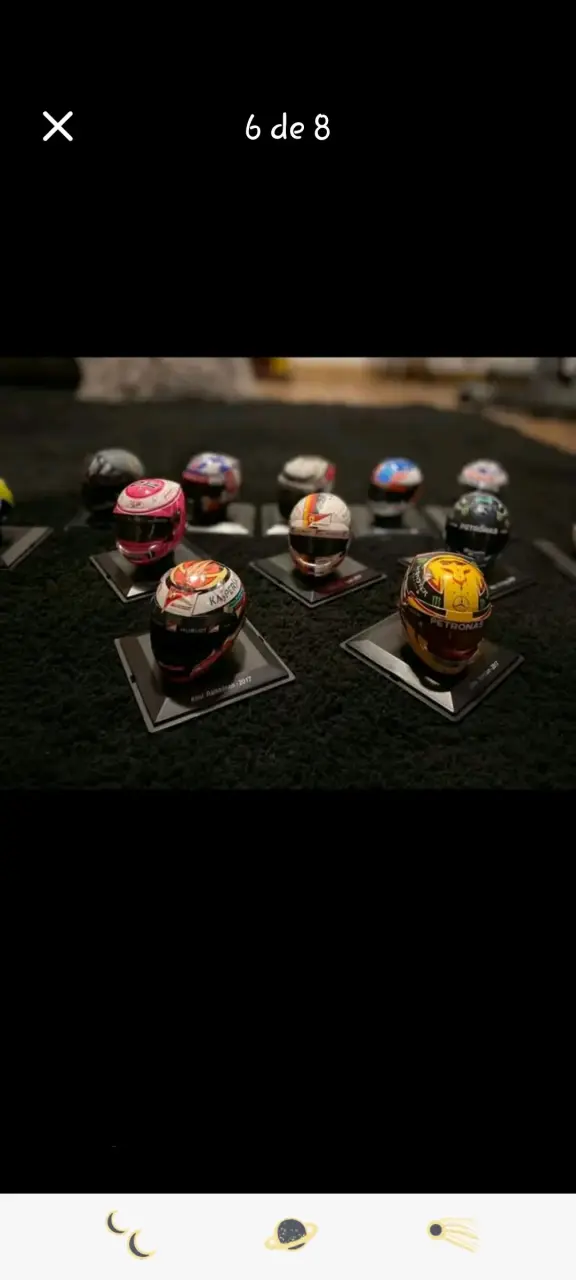 Colección cascos miniatura F1 - 2