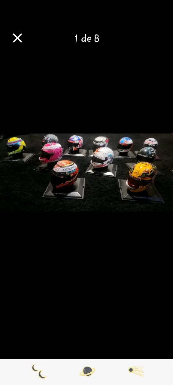 Colección cascos miniatura F1 - 6
