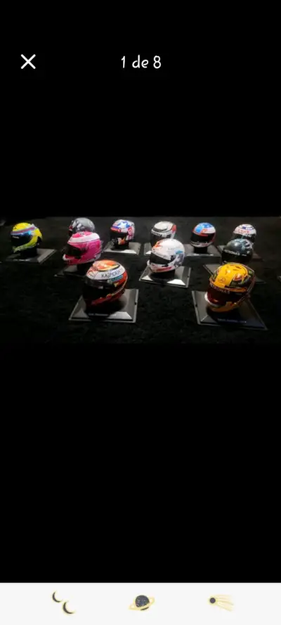 Colección cascos miniatura F1 - miniatura 6