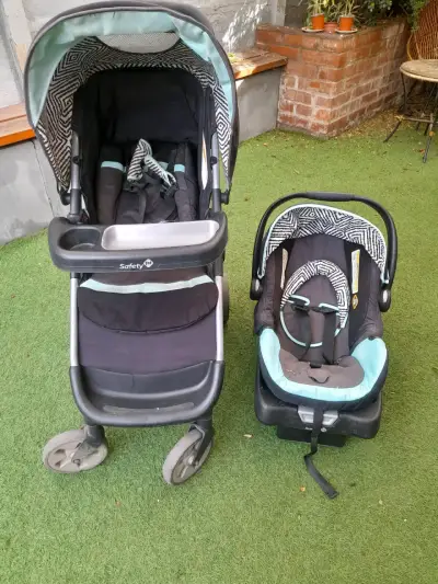 Coche para bebe negro calipso - miniatura 3