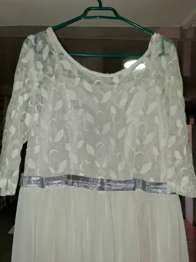 Vestido matrimonio blanco con encaje - miniatura 2