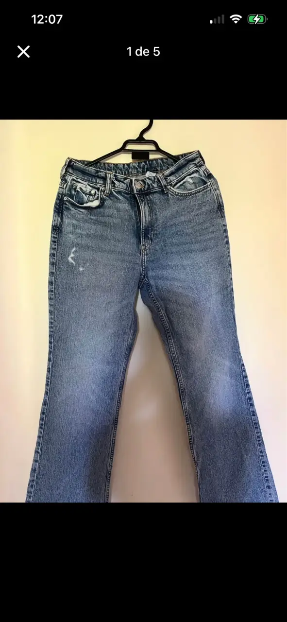 Jeans rectos azul clásico - 1