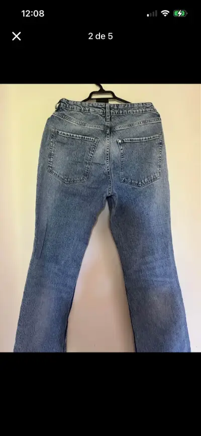 Jeans rectos azul clásico - miniatura 2