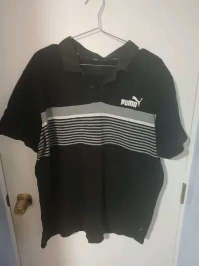 Polera Polo Negra Puma - miniatura 1