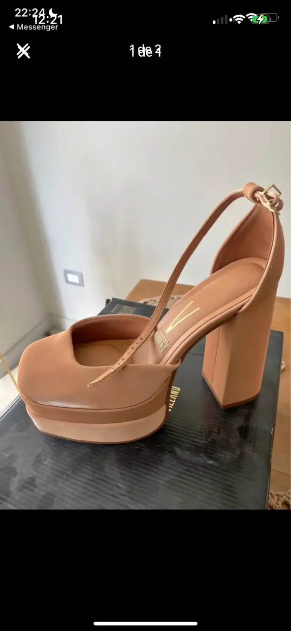 Zapato plataforma nude