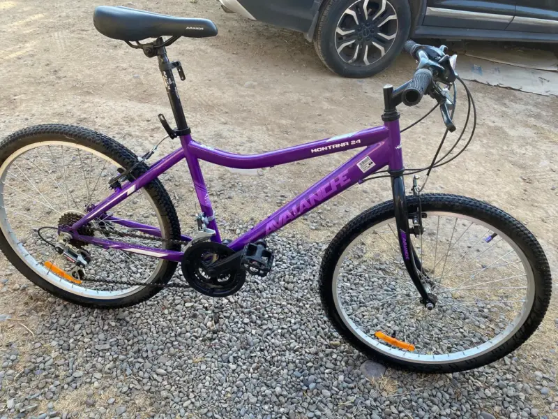 Bicicleta montaña púrpura 24" - 3