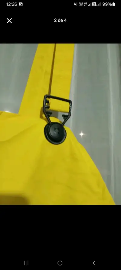 Overol impermeable amarillo XL - miniatura 2