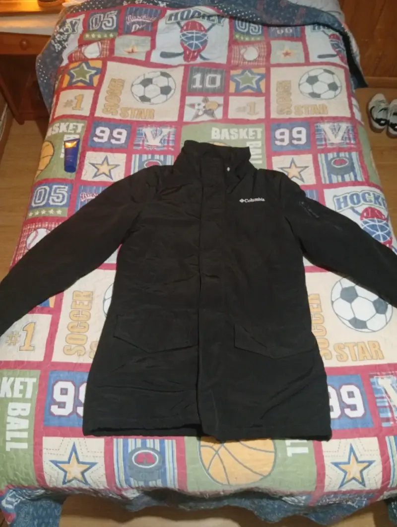 Abrigo negro Columbia - 1