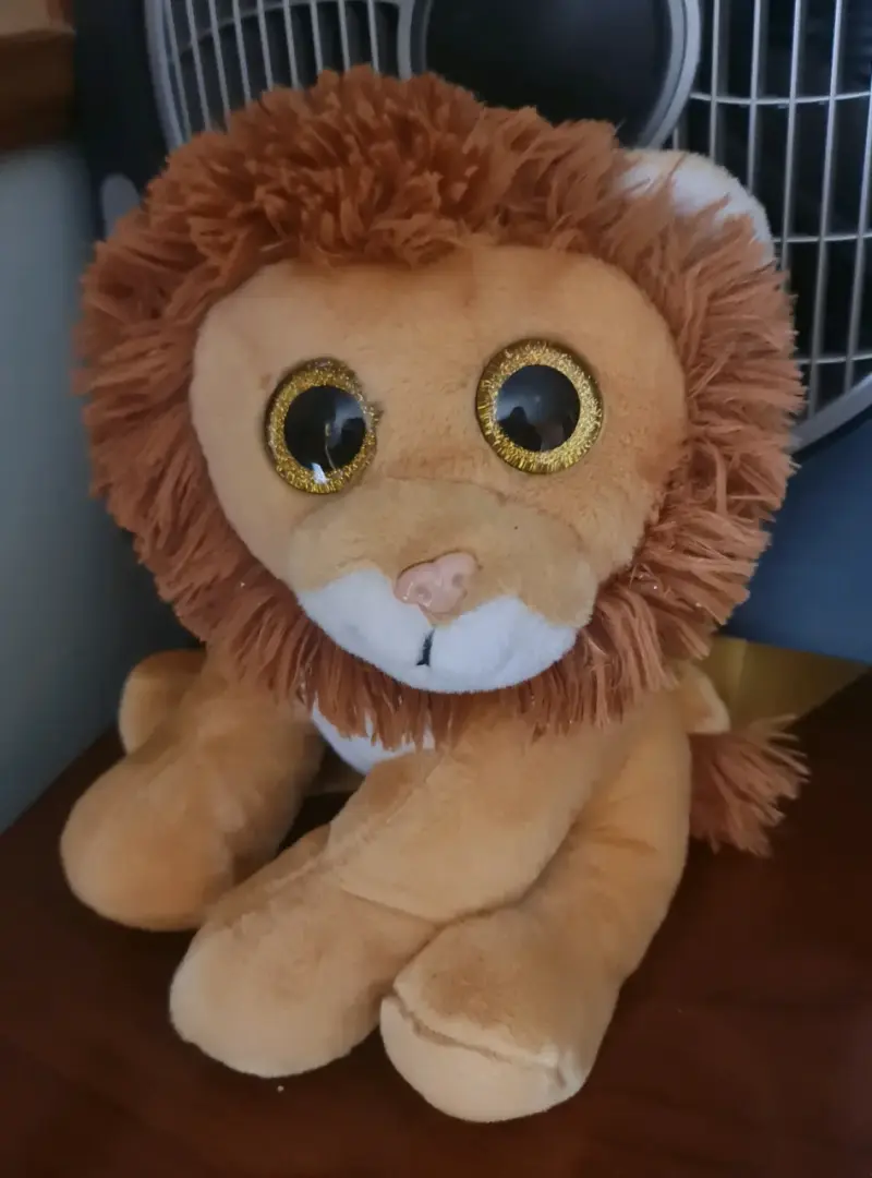 Peluche de león con ojos grandes - 1