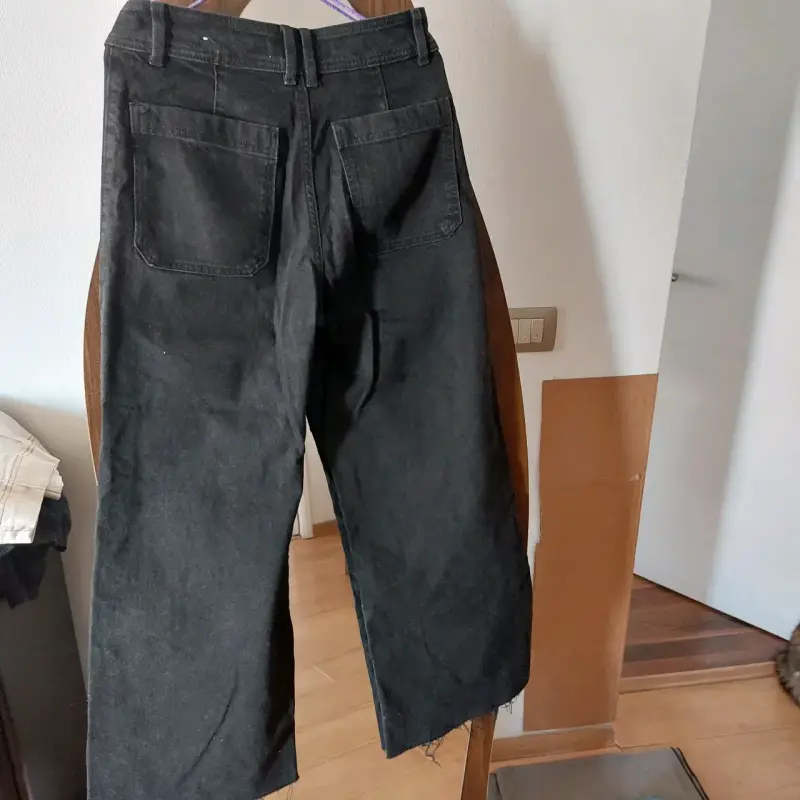 Pantalones anchos negros - 2