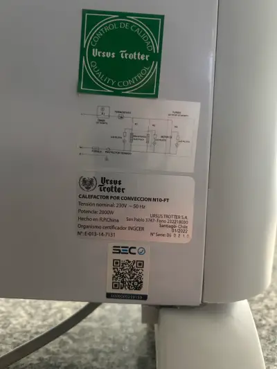 CONVECTOR ELÉCTRICO - Marcas Ursus Trotter - miniatura 5