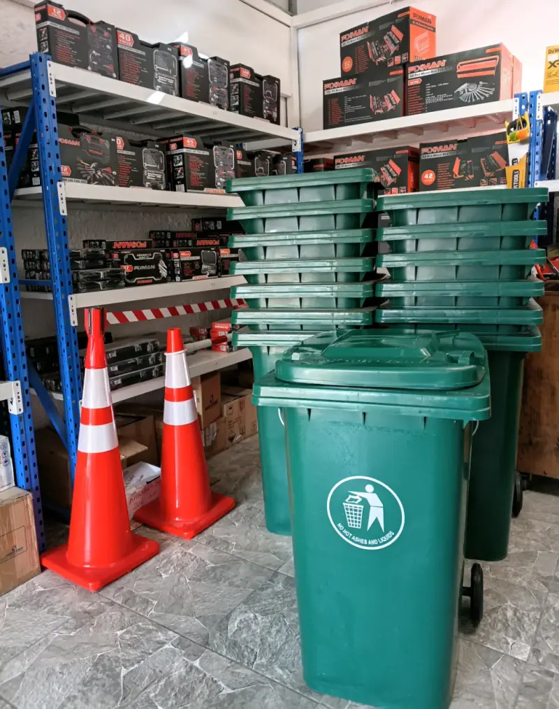 Contenedor de basura verde 240L - 2