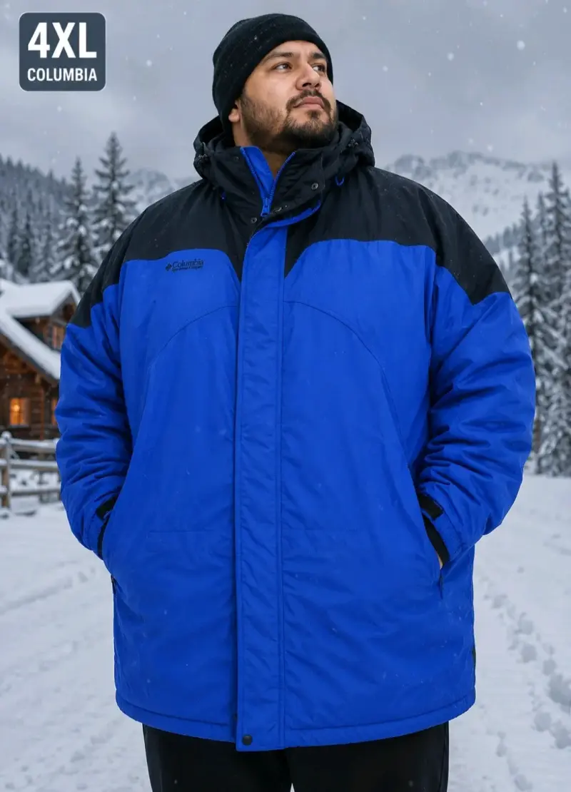 Parka azul hombre, Columbia original. 4xl
