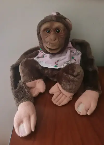 Peluche de mono marrón - miniatura 1