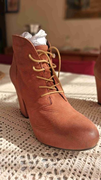 Botines ALDO de cuero marrón NUEVO - miniatura 2