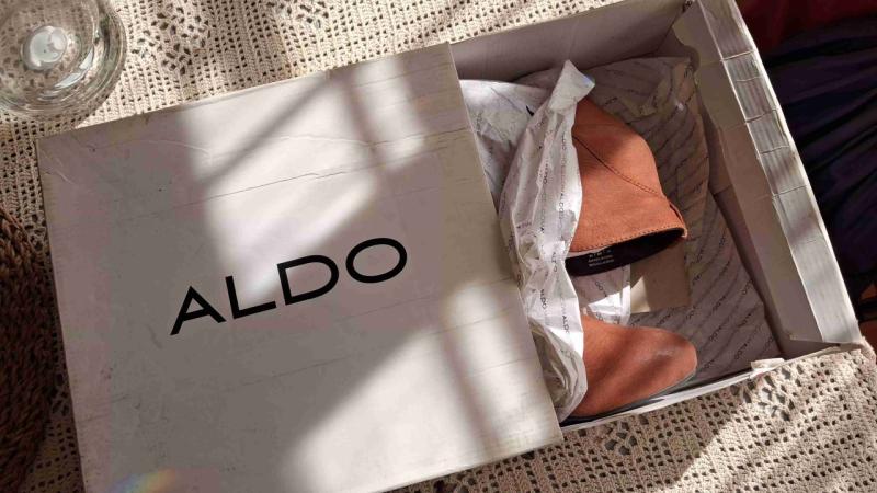 Botines ALDO de cuero marrón NUEVO - 4