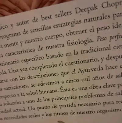 Libro 'Peso perfecto' de Deepak Chopra - miniatura 3