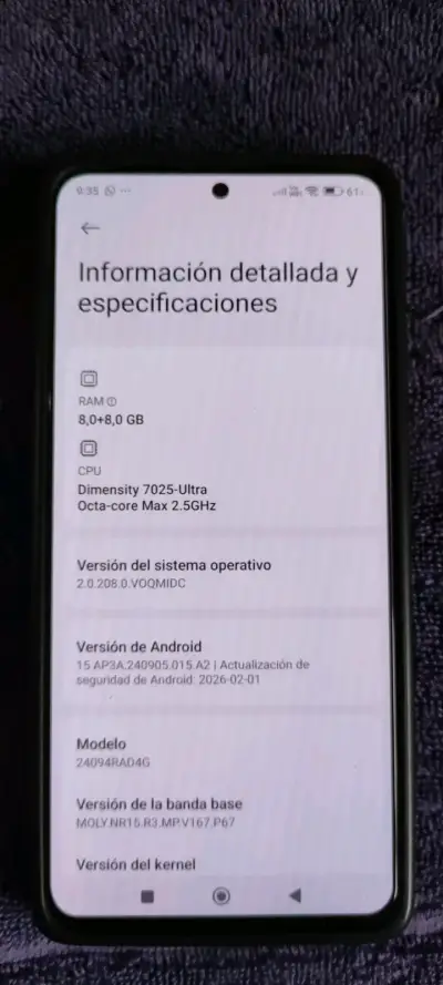 Smartphone Xiaomi Redmi Note 14 5g - miniatura 2