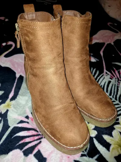 Botines de gamuza marrón - miniatura 4