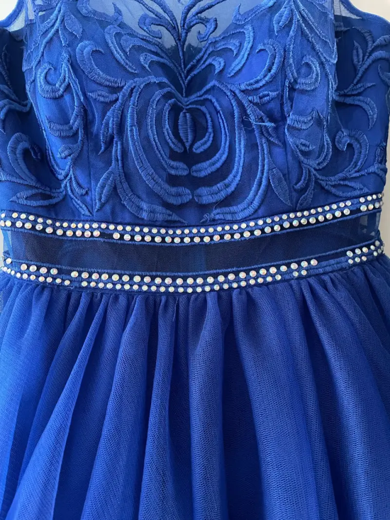 Vestido de fiesta azul brillante - 2